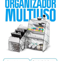 Organizador Multiuso 4 Divisões em Acrílico Texturizado