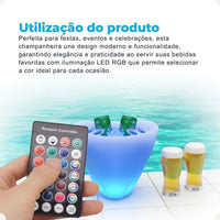 Champanheira LED RGB sem Fio – Tamanho P
