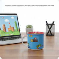 Caneca Tom Super Mario Azul em Cerâmica – 350 ml