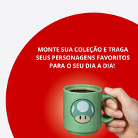 Caneca Mini Tina Cerâmica 100ml Up Super Mario