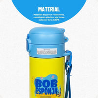 Garrafa Térmica Capsule com Canudo e Alça Bob Esponja – 450 ml