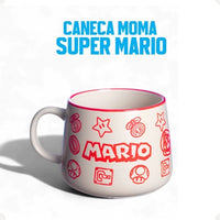 Caneca Moma Cerâmica 500ml Super Mario