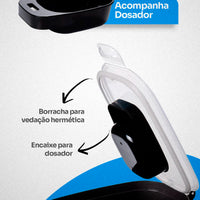 Porta-Ração Hermético com Vedação Segura