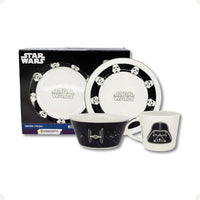 Conjunto Breakfast Star Wars em Cerâmica com Caneca, Bowl e Prato