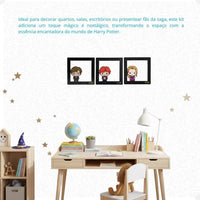 Conjunto de Quadros Harry Potter Pop Collection – 3 Peças