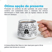 Caneca Moma Cerâmica 500ml Star Wars