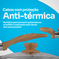 Conjunto de Panelas Easy Gris Ceramic Life 10 Peças Antiaderente – Cinza