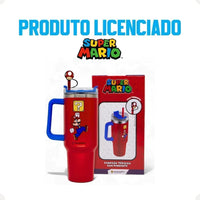 Canecão Térmico Tumbler Super Mario com Pingente – 1,15 L