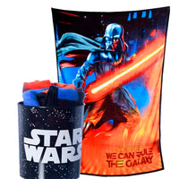 Conjunto Balde de Cinema com Manta Star Wars