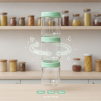 Kit Porta Condimentos Gire Trave 380ml 3 Peças Verde Agua