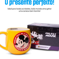 Caneca Maggie Mickey Amarela em Cerâmica – 400 ml