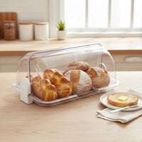 Porta-Pão Cristal com Tampa Basculante