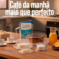 Kit Porta Bolo Trança 26cm com Porta queijo, Porta Leite, Manteigueira e Açucareiro Acrílico 5 Peças