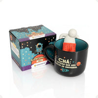 Caneca com Infusor de Chá Astronauta – 350 ml