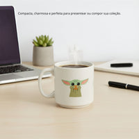 Caneca Mini Tina Cerâmica 100ml Baby Yoda