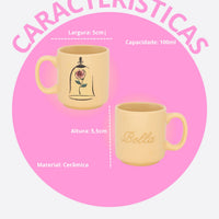 Caneca Mini Tina Cerâmica 100ml Bella