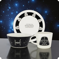 Conjunto Breakfast Star Wars em Cerâmica com Caneca, Bowl e Prato