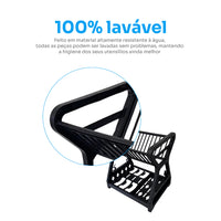 Escorredor de Louças Dobrável Slim para 14 Pratos – Preto