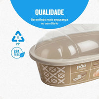 Porta-Pão em Plástico Oval