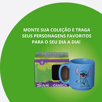 Caneca Mini Tina Cerâmica 100ml Stitch