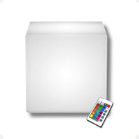 Cubo Branco LED RGB sem Fio – 42 x 42 cm