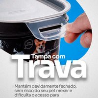 Porta-Ração Hermético com Vedação Segura