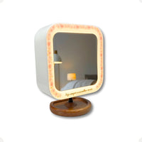 Box Espelho com Luminária Natural Decorfun