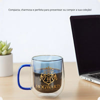 Caneca de Vidro Hogwarts Harry Potter – 300 ml