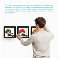 Conjunto de Quadros Harry Potter Pop Collection – 3 Peças