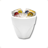 Champanheira Oval Branca – Tamanho P