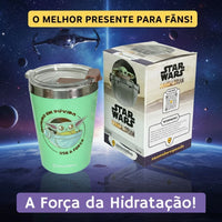 Copo de Viagem Snap com Tampa Baby Yoda – 300 ml