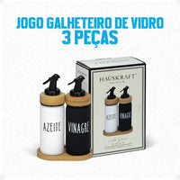 Galheteiro Doha em Vidro Hauskraft – 3 Peças 220 ml