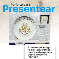 Conjunto Breakfast Harry Potter em Cerâmica com Caneca, Bowl e Prato