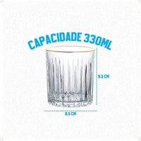 Jogo de 6 Copos Egeu Hauskraft – 330 ml