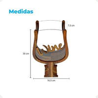 Porta-Rolhas em Formato de Taça em MDF – P
