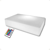 Base Retangular LED RGB sem Fio – 34 x 21 x 7 cm