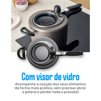Panela de Pressão MTA 4,5 L Antiaderente em Alumínio – Grafite