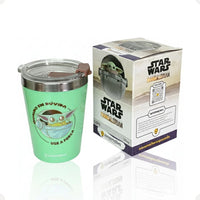 Copo de Viagem Snap com Tampa Baby Yoda – 300 ml