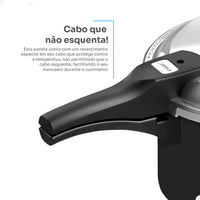 Panela de Pressão Panelux 4,5 L Antiaderente por Dentro e por Fora – Preta