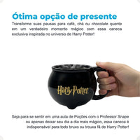 Caneca Decorativa 3D Caldeirão Hogwarts – 500 ml