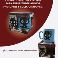 Caneca Mini Tina Cerâmica 100ml Chococat