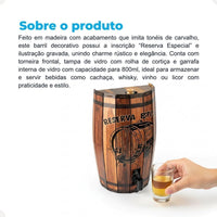 Pingômetro em Formato de Barril em MDF