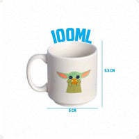 Caneca Mini Tina Baby Yoda em Cerâmica – 100 ml