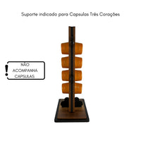Porta Xícaras e Cápsulas Três Corações com 4 Xícaras de Café