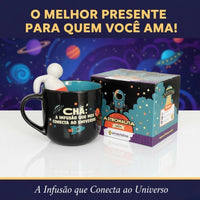 Caneca com Infusor de Chá Astronauta – 350 ml