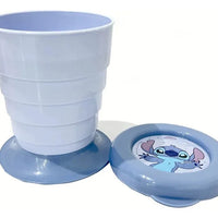 Copo Plástico Dobrável com Tampa Stitch – 330 ml