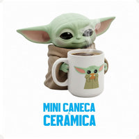 Caneca Mini Tina Cerâmica 100ml Baby Yoda