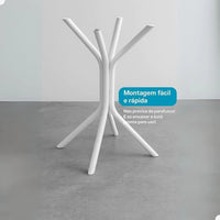 Base para Mesa em Metal com 4 Apoios – Ideal para Tampos de Vidro, Mármore ou Madeira