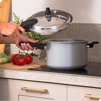 Panela de Pressão Ceramic Life Antiaderente para Indução – 4,2 L Cinza