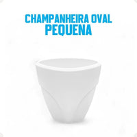Champanheira Oval Branca – Tamanho P